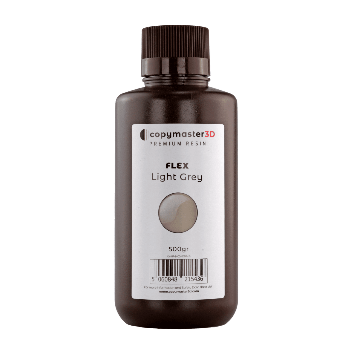 Copymaster3D Flexible UV 3D Printer Resin - 500ML Light Grey