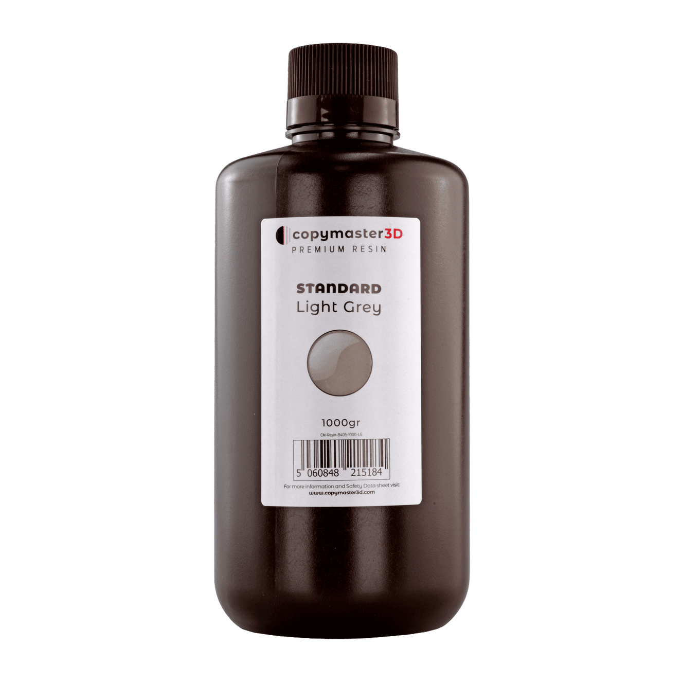 Copymaster3D Standard Low Odour UV 3D Printer Resin - 1000ML Light Grey