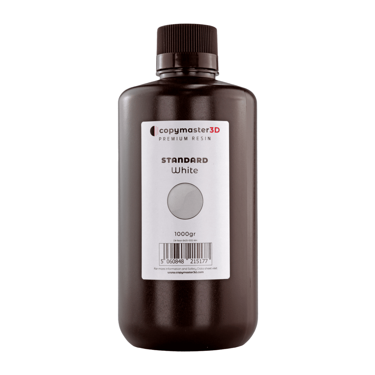 Copymaster3D Standard Low Odour UV 3D Printer Resin - 1000ML White