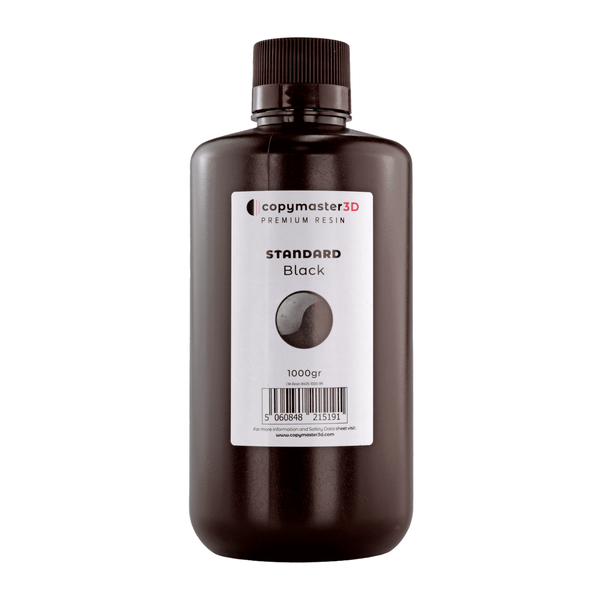 Copymaster3D Standard Low Odour UV 3D Printer Resin - 1000ML Black