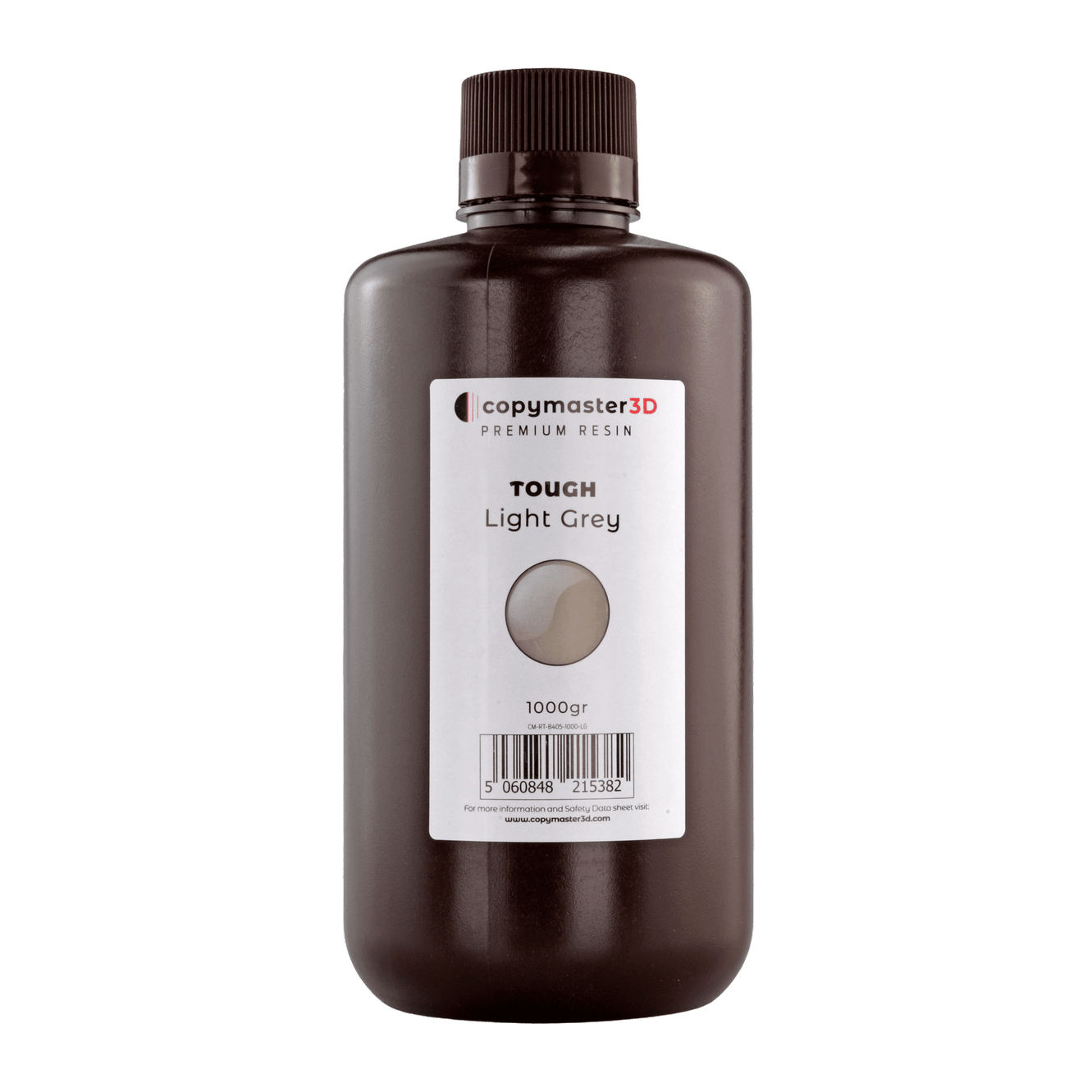 Copymaster3D Tough UV 3D Printer Resin - 1000ML Light Grey