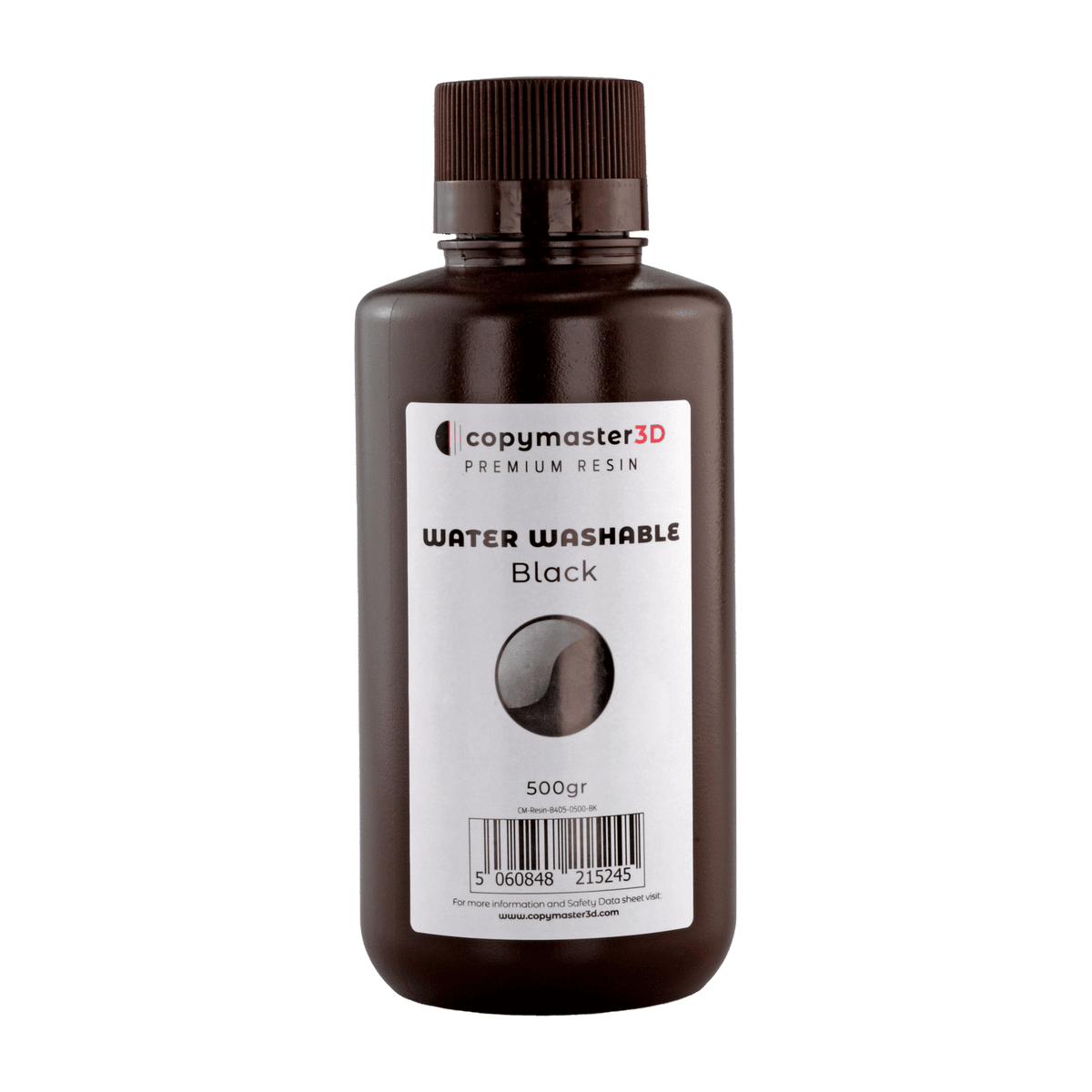Copymaster3D Water Washable UV 3D Printer Resin - 500ML Black