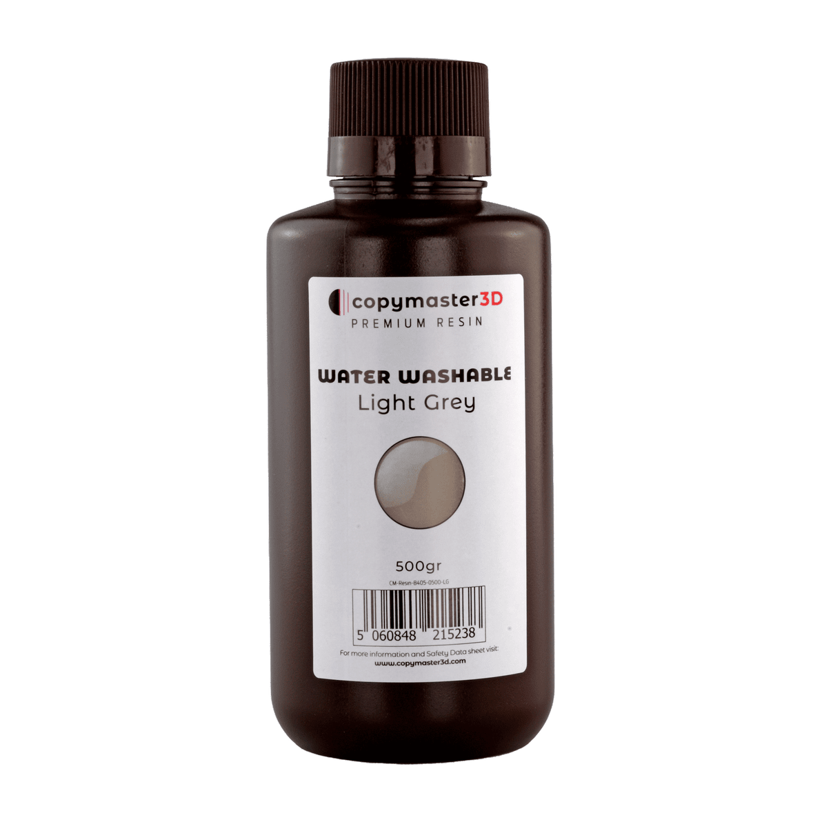Copymaster3D Water Washable UV 3D Printer Resin - 500ML Light Grey