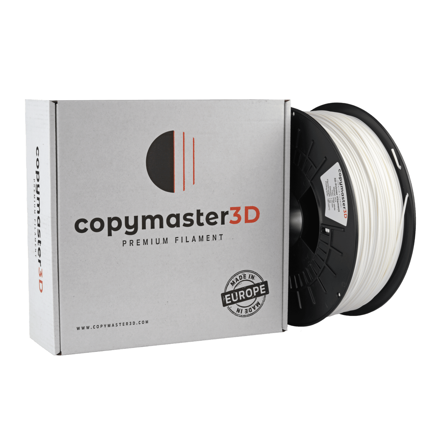 Copymaster3D Premium PLA Filament 1.75mm 1KG Polar White